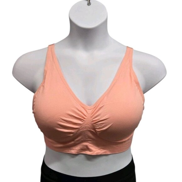 Anybody Intimates Womens 1x Cuplift Seamless Wirefree Bra Blossom Pink Comfort - Picture 1 of 7